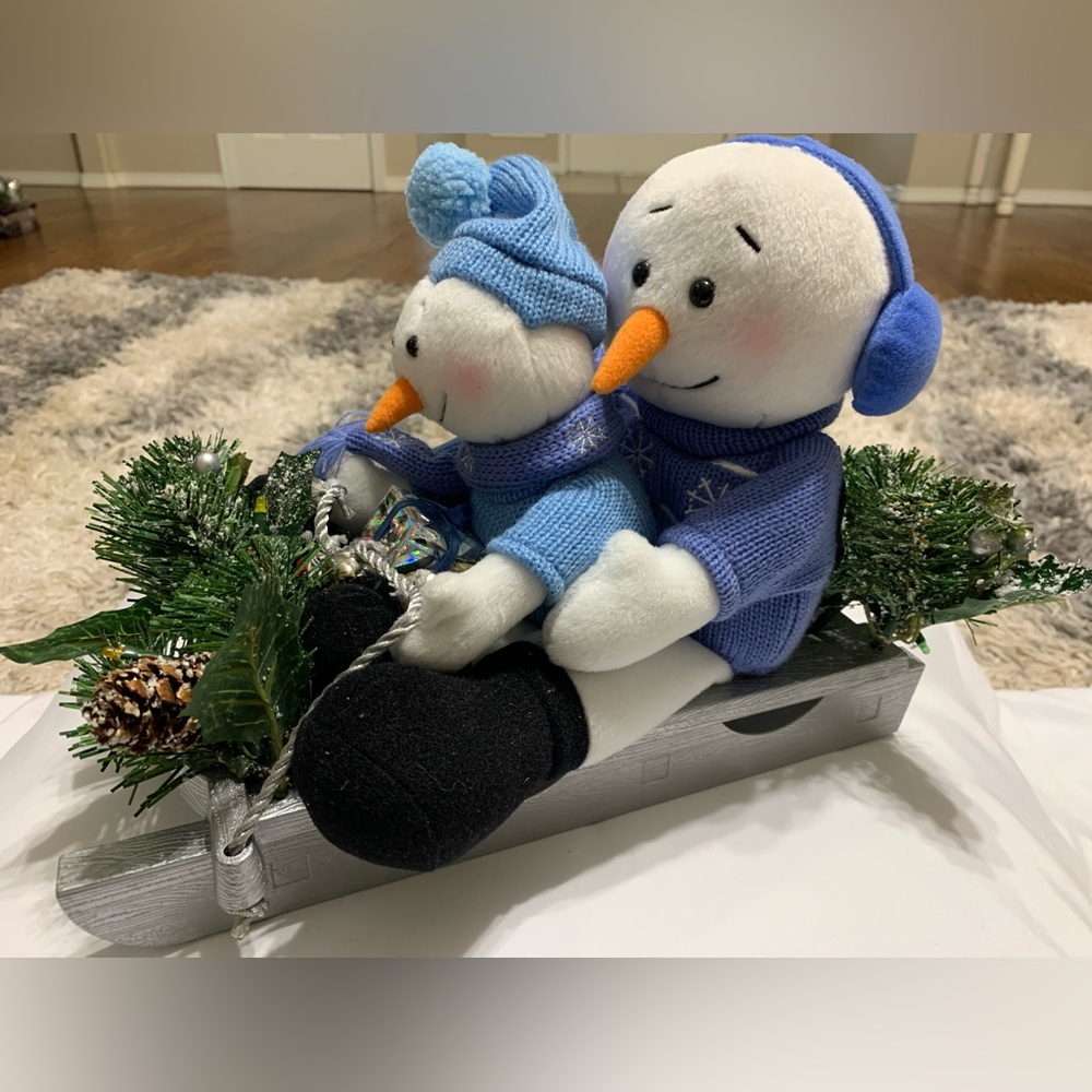 A Magical Winter Sleigh Ride Animated Musical Snowman Sled